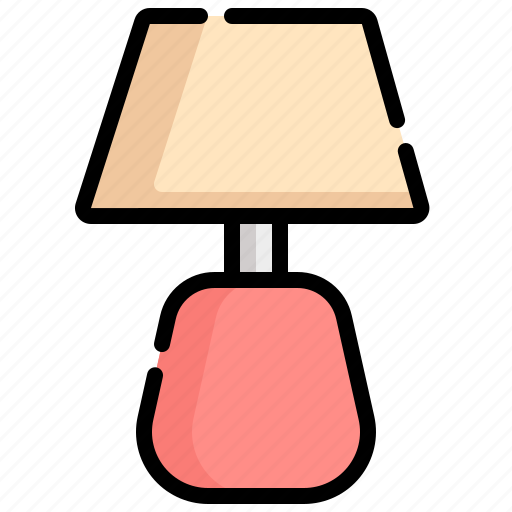 Desk, furniture, light, table lamp icon - Download on Iconfinder