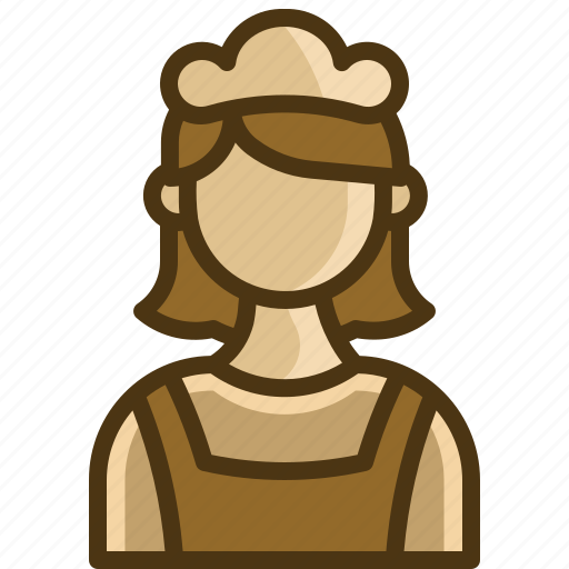 Housekeeping, janitor, housekeeper, maid, servant, cleaner icon - Download on Iconfinder