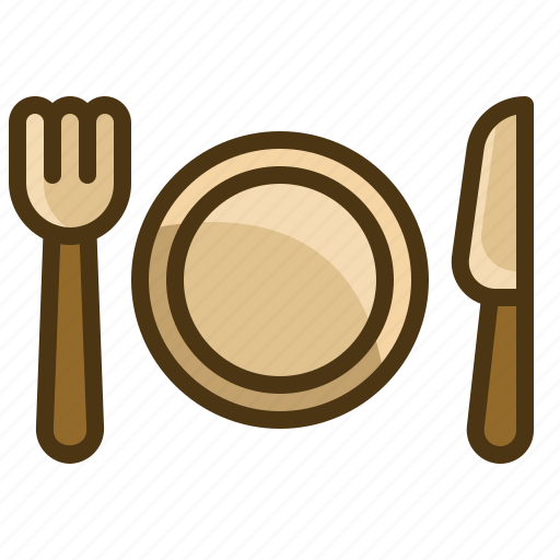 Meal, lunch, dish, cutlery, breakfast, plate, food icon - Download on Iconfinder