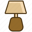 desk, furniture, light, table lamp 