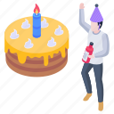 birthday cake, event service, birthday party, cake, dessert 