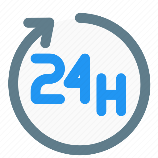 Hours, hotel, 24hours, service, support, help icon - Download on Iconfinder