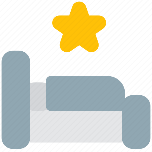 Bed, star, hotel, rating, bedroom, sleep icon - Download on Iconfinder