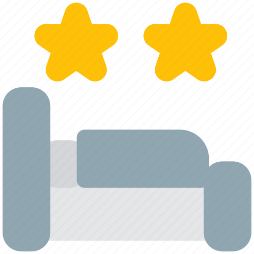 Bed, star, hotel, rating, ranking, bedroom, travel icon - Download on Iconfinder