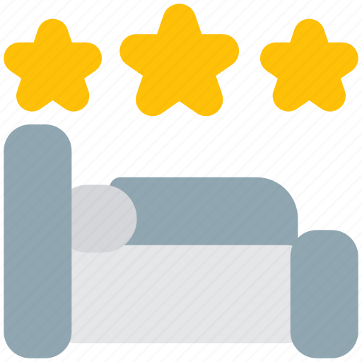 Bed, star, hotel, rating, ranking, bedroom, service icon - Download on Iconfinder