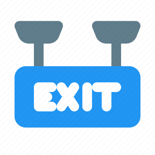 Exit, sign, hotel, service, gateway, facility icon - Download on Iconfinder