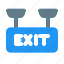 exit, sign, hotel, service, gateway, facility 