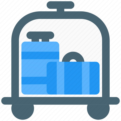 Luggage, cart, hotel, trolley, service, amenities icon - Download on Iconfinder