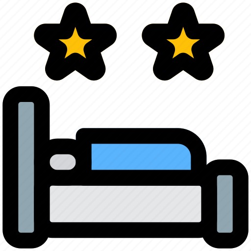 Bed, star, hotel, rating, ranking, bedroom icon - Download on Iconfinder