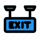 exit, sign, hotel, gateway, service, facility