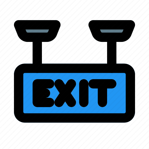 Exit, sign, hotel, gateway, service, facility icon - Download on Iconfinder