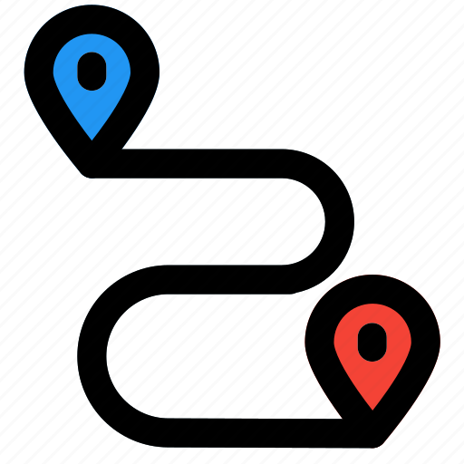 Route, hotel, direction, location, gps, map, navigation icon - Download on Iconfinder