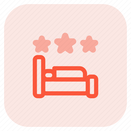 Bed, star, hotel, service, rating, ranking, bedroom icon - Download on Iconfinder