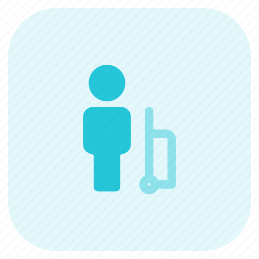 Man, bag, hotel, travel, tourist, staycation icon - Download on Iconfinder
