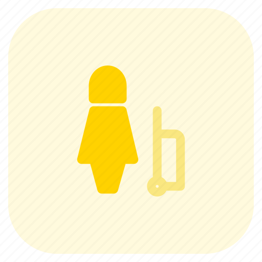 Women, bag, hotel, travel, vaction, guest icon - Download on Iconfinder