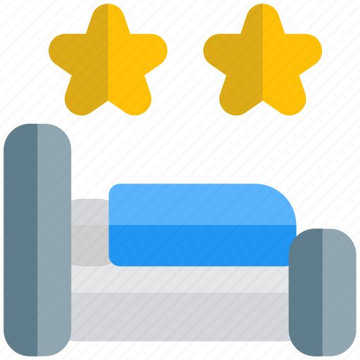 Bed, star, rating, bedroom, ranking, hotel, holiday icon - Download on Iconfinder