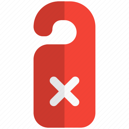Cancel, prohibited, handle, hanger, hotel, facility icon - Download on Iconfinder