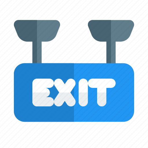 Exit, sign, hotel, door, holiday, travel icon - Download on Iconfinder