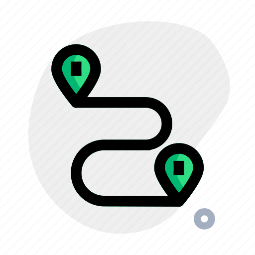 Route, hotel, vacation, direction, map, location icon - Download on Iconfinder