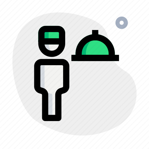 Waiter, hotel, meal, food, service, restaurant, facility icon - Download on Iconfinder