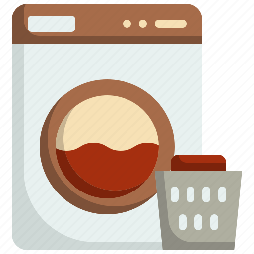 Laundry, machine, clean, housework, household icon - Download on Iconfinder