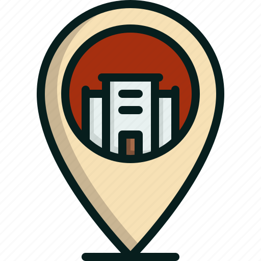 Hotel, travel, location, map, tourism icon - Download on Iconfinder