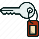 key, room, hotel, lock, door
