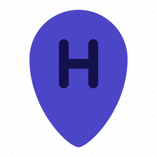 Hotel, maps, location, map, point, pointer, hostel icon - Download on Iconfinder