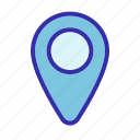 hotel, location, pin, location pin, map point, placeholder, map