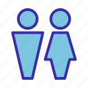hotel, male female, wc, restroom, bathroom, woman, man, toilet