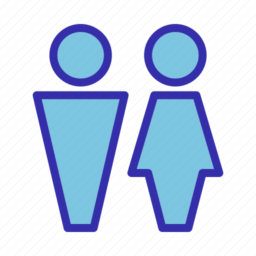 Hotel, male female, wc, restroom, bathroom, woman, man icon - Download on Iconfinder