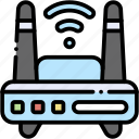 wifi, router, modem, signal, connectivity, electronics