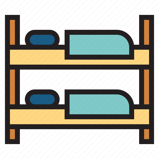 Bed, bedroom, beds, bunk, furniture icon - Download on Iconfinder