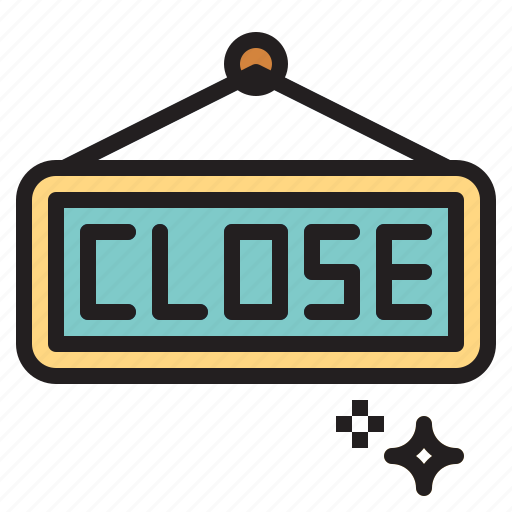 Close, closed, shop, sign icon - Download on Iconfinder
