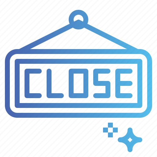 Close, closed, shop, sign icon - Download on Iconfinder