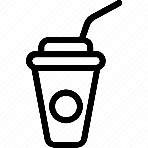 Disposable cup, juice cup, smoothie, soft drink, straw icon - Download on Iconfinder