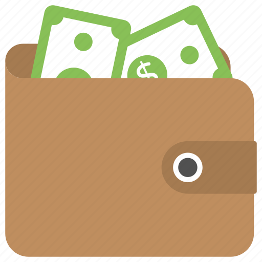 Cash, dollar bills, leather wallet, money, wallet icon - Download on Iconfinder
