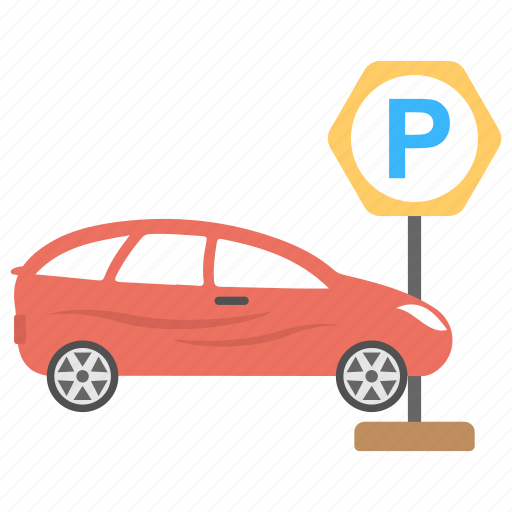 Car park spot, car parking, parked car, parking lot, parking ticket icon - Download on Iconfinder