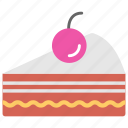 cake slice, cherry cake, cupcake, freshly baked, pastry