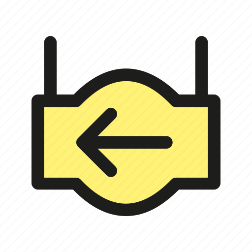 Arrow, hanger, left, pointer, sign icon - Download on Iconfinder