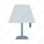desk, lamp, interior, light, hotel 
