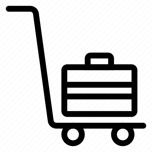 Bag, cart, ecommerce, luggage, shopping, suitecase, trolley icon - Download on Iconfinder