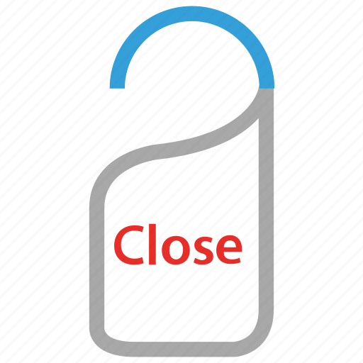 Knob, door knob, hotel hanger sign, close icon - Download on Iconfinder