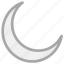crescent, lunar, moon, night 