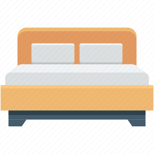 Bed, bedroom, bedstead, rest, sleeping icon - Download on Iconfinder