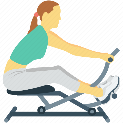 Activity, exercise, female, gym, spinning bike icon - Download on Iconfinder