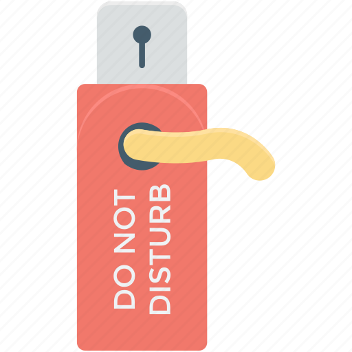 Door, door handle, door hanger, door label, hotel room icon - Download on Iconfinder