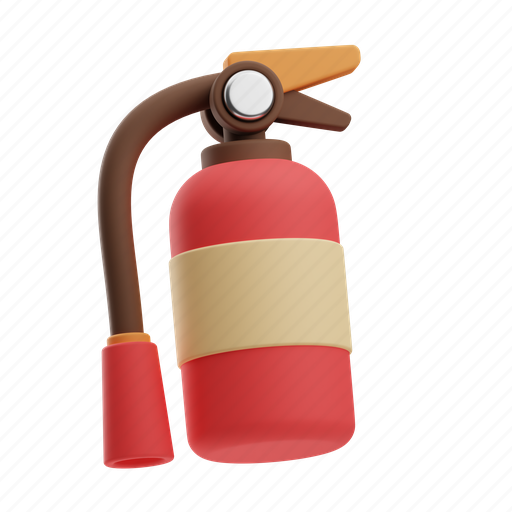 Fire, extinguisher, flame, light, fire extinguisher, hot, burn 3D illustration - Download on Iconfinder