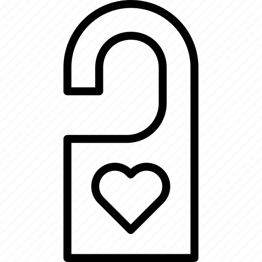 Door, hanger, label, love, sign, tag, wedding icon - Download on Iconfinder