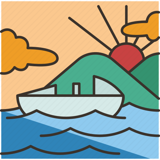 Boat, trip, sea, summer, vacation icon - Download on Iconfinder